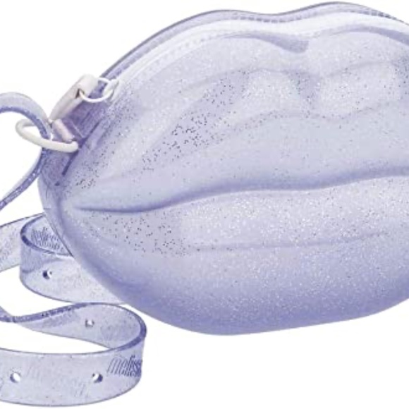 Melissa Clear Glitter Lips Bag - Picture 2 of 5